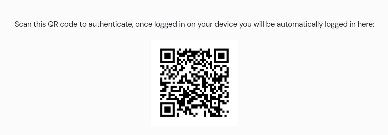QR kóði fyrir tengingu